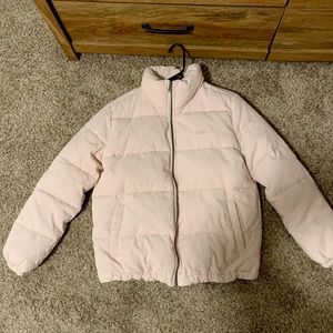 Pink corduroy puffy